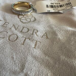 Gold and Silver bling Ring size 8